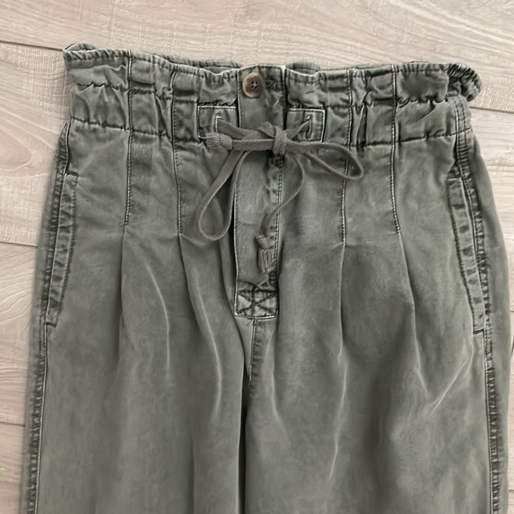 Free People Olive Straight Leg Pants - Picture 6 of 14